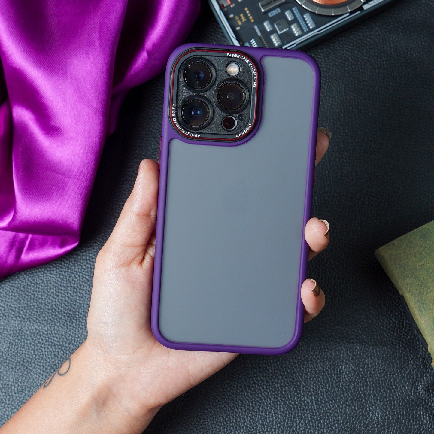 iPhone 14 Luxury Matte Shockproof Armor Case