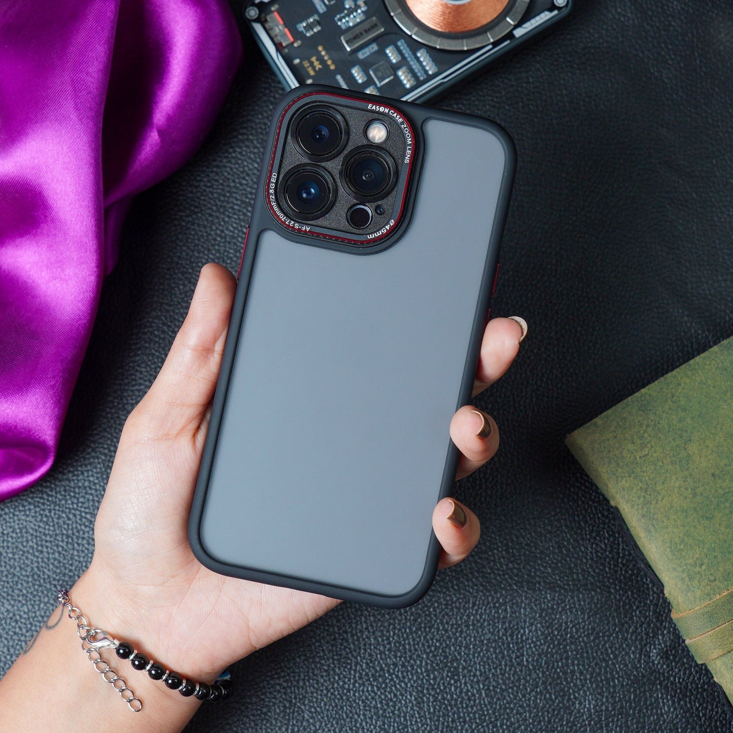 iPhone 14 Luxury Matte Shockproof Armor Case