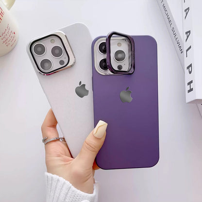 iPhone 13 Clear Camera Protector Hidden Stand Logo Case