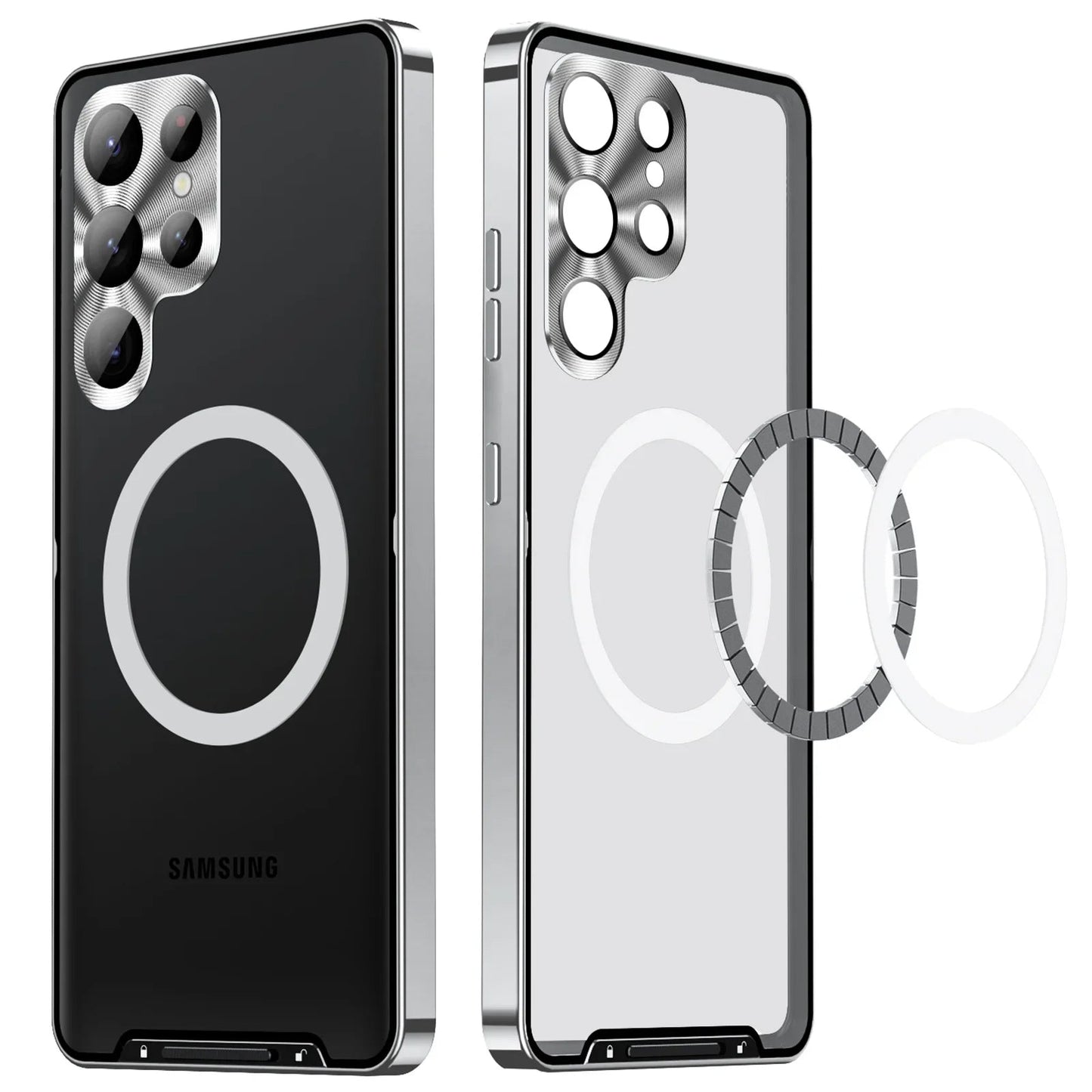 Galaxy S23 Ultra Luxury Ultra-Thin Magsafe Matte Metal Frame Case