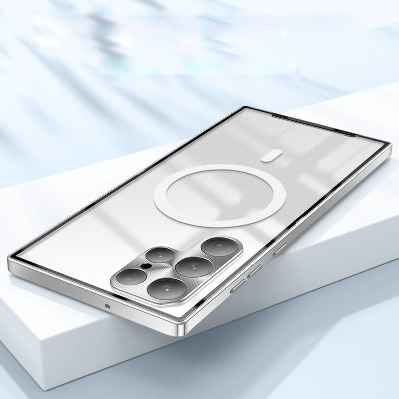 Galaxy S23 Ultra Luxury Ultra-Thin Magsafe Matte Metal Frame Case