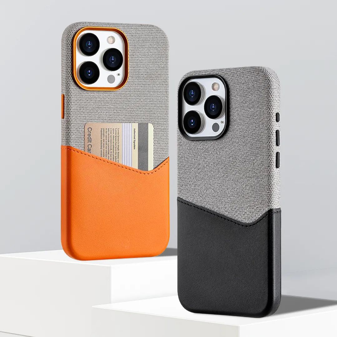 iPhone 16 Series Sleek Dual Tone Card Holder Case