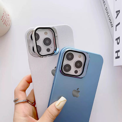 iPhone 13 Clear Camera Protector Hidden Stand Logo Case