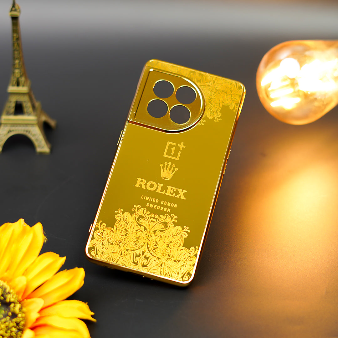Radiant Gold Crafted Luxury Metal Case - OnePlus