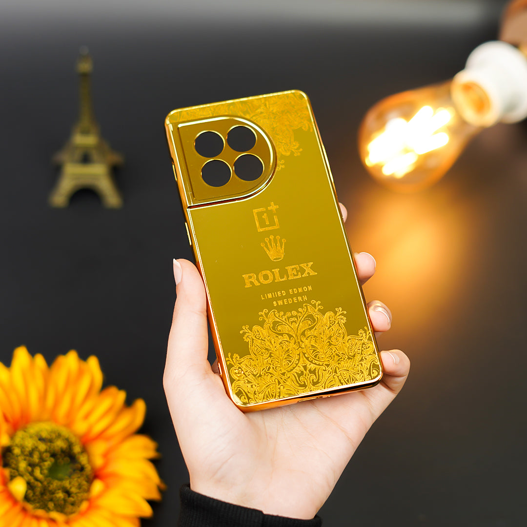 Radiant Gold Crafted Luxury Metal Case - OnePlus