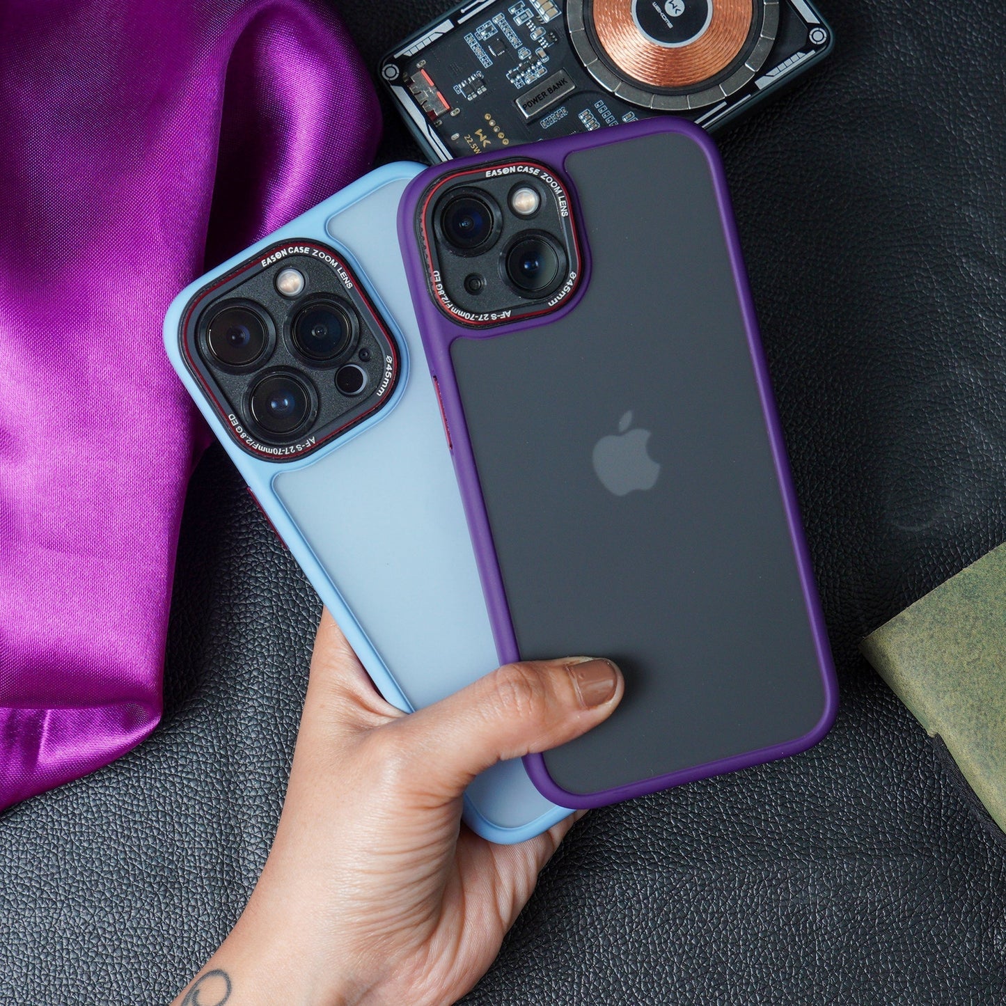 iPhone 14 Luxury Matte Shockproof Armor Case