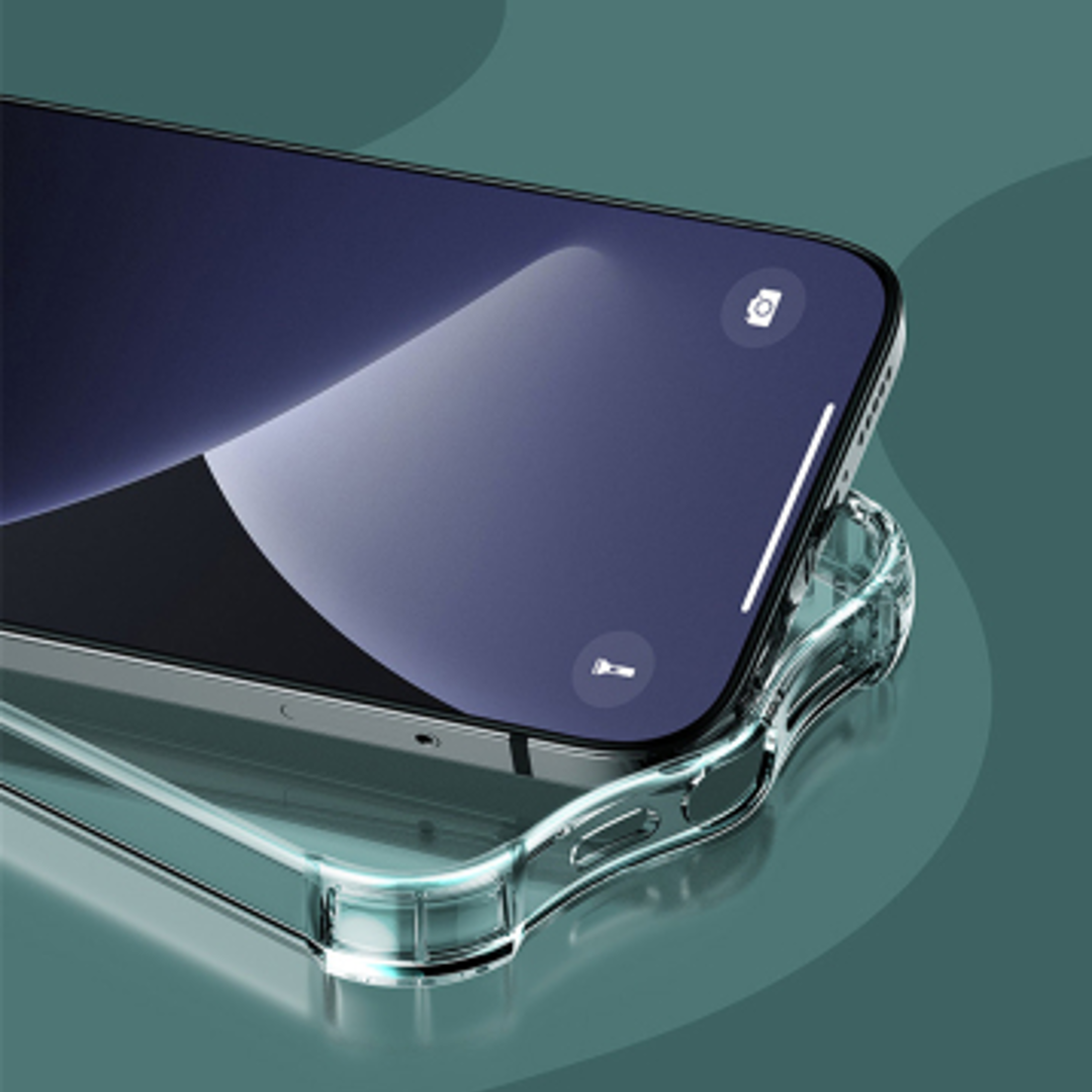 iPhone 11 Pro Max Anti Knock Clear Case With Tempered Glass