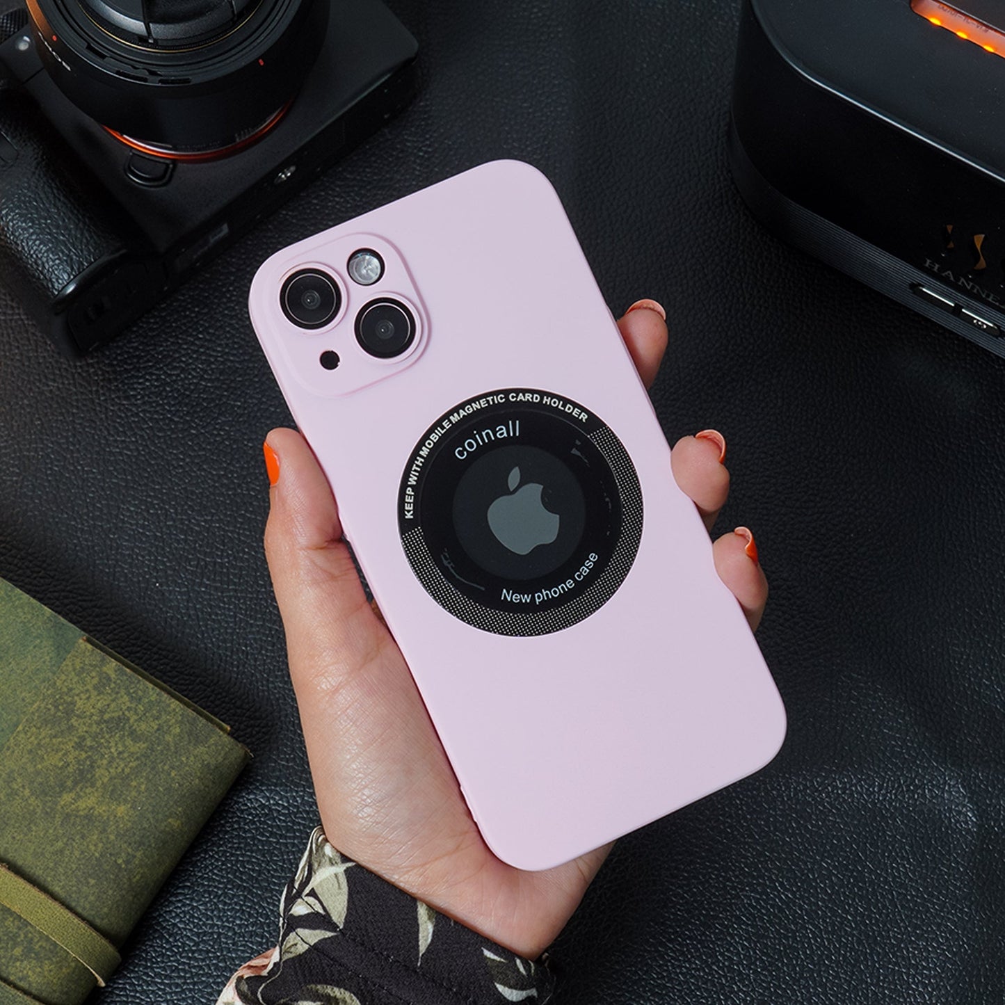 iPhone 13 Pro Max Frosted Magnetic Holder Case