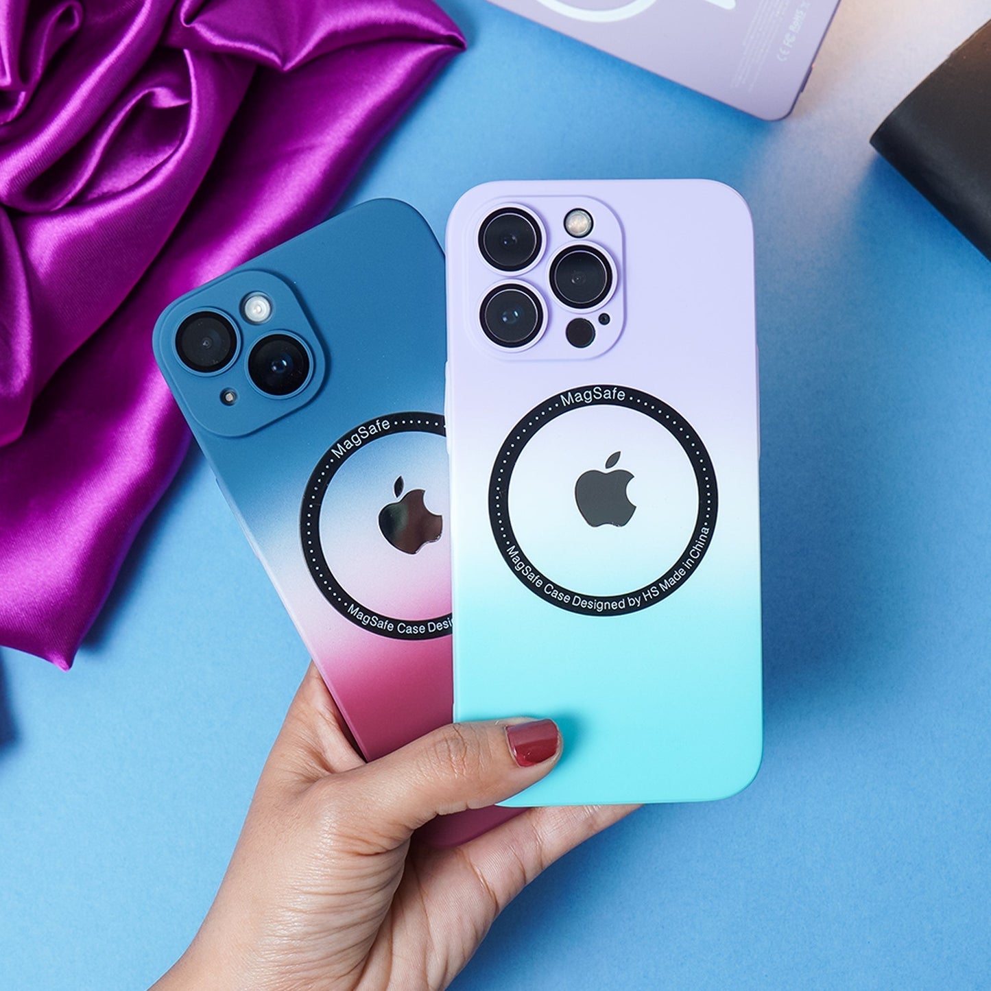 iPhone 13 Pro Gradient Matte MagSafe With Logo Case