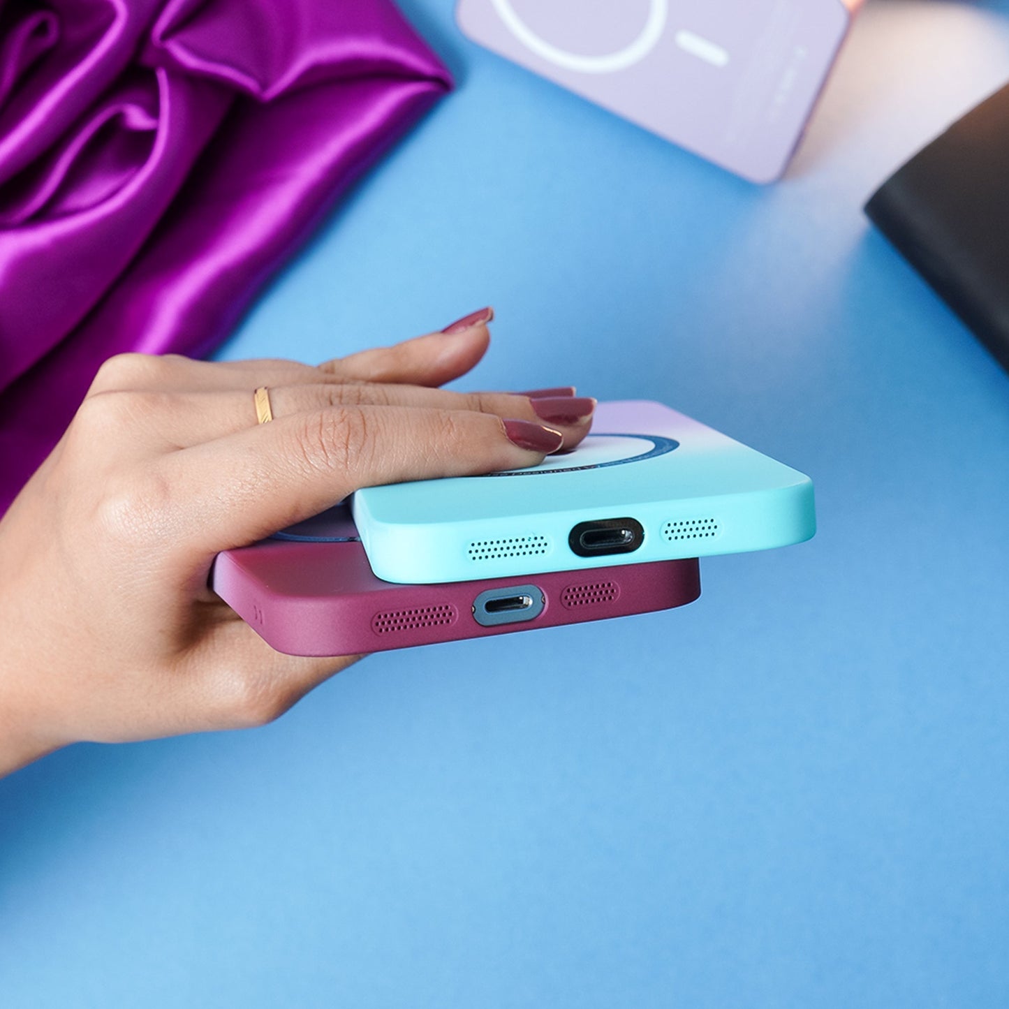 iPhone 13 Pro Gradient Matte MagSafe With Logo Case