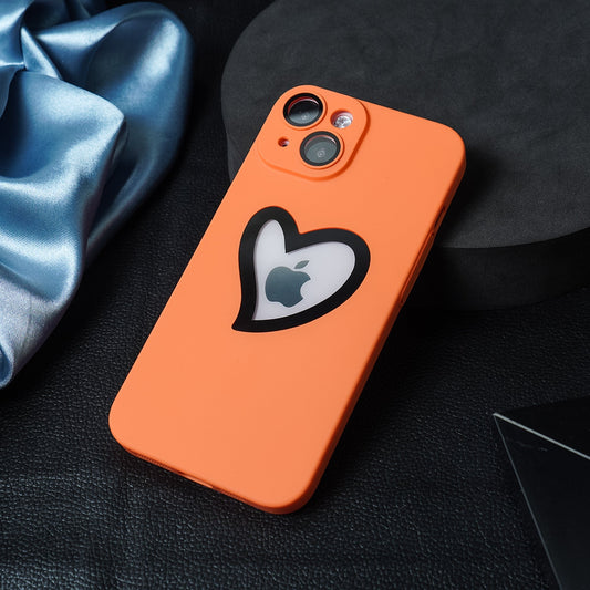 iPhone 14 Heart Shape Logo Design Case