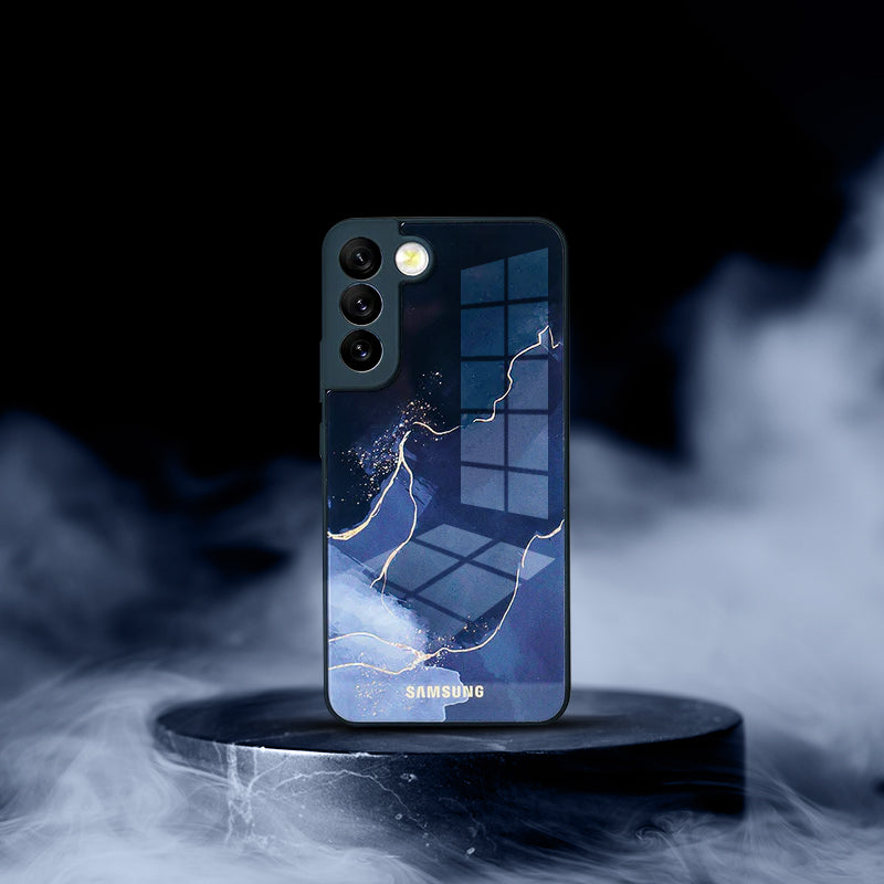 Lightning Pattern Glass Back Case
