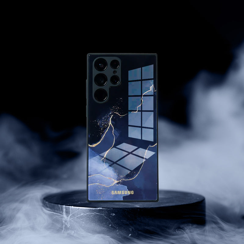 Lightning Pattern Glass Back Case
