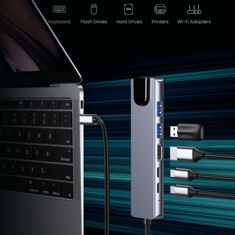 Baseus 8-in-1 USB C Hub Docking Station