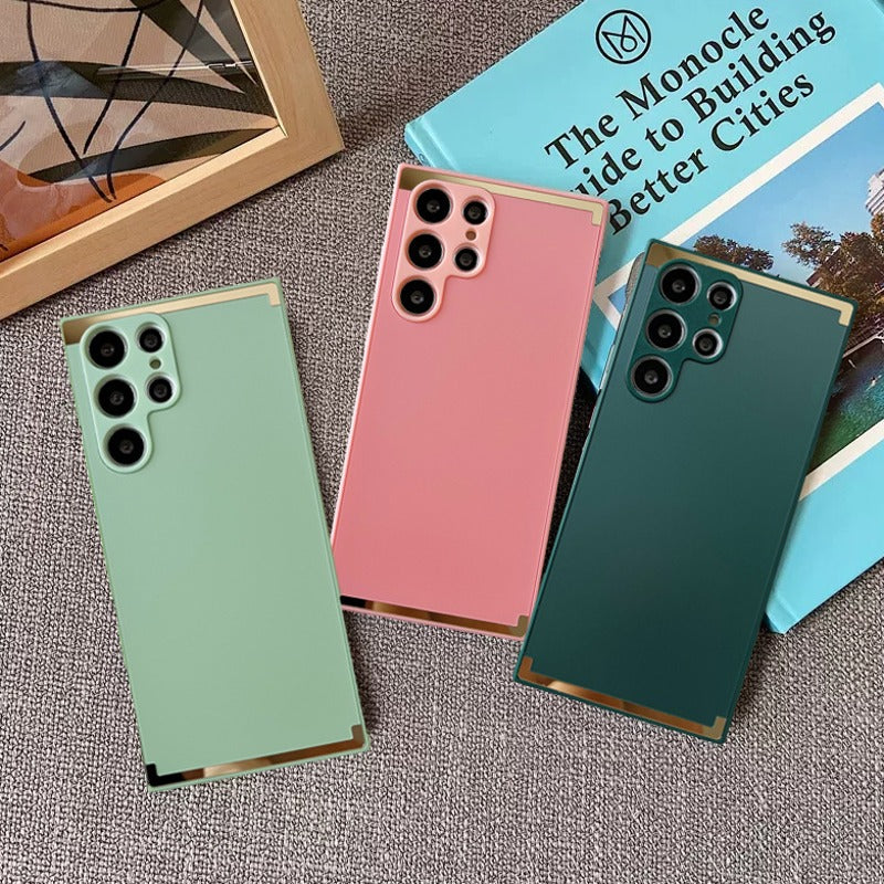 Square Gold Plated Soft Edges Case