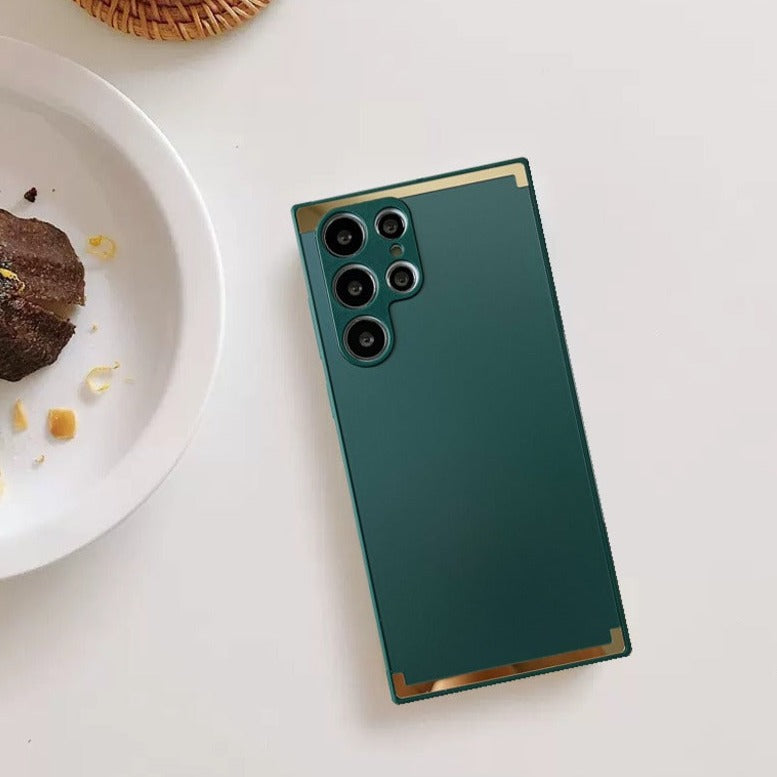 Square Gold Plated Soft Edges Case