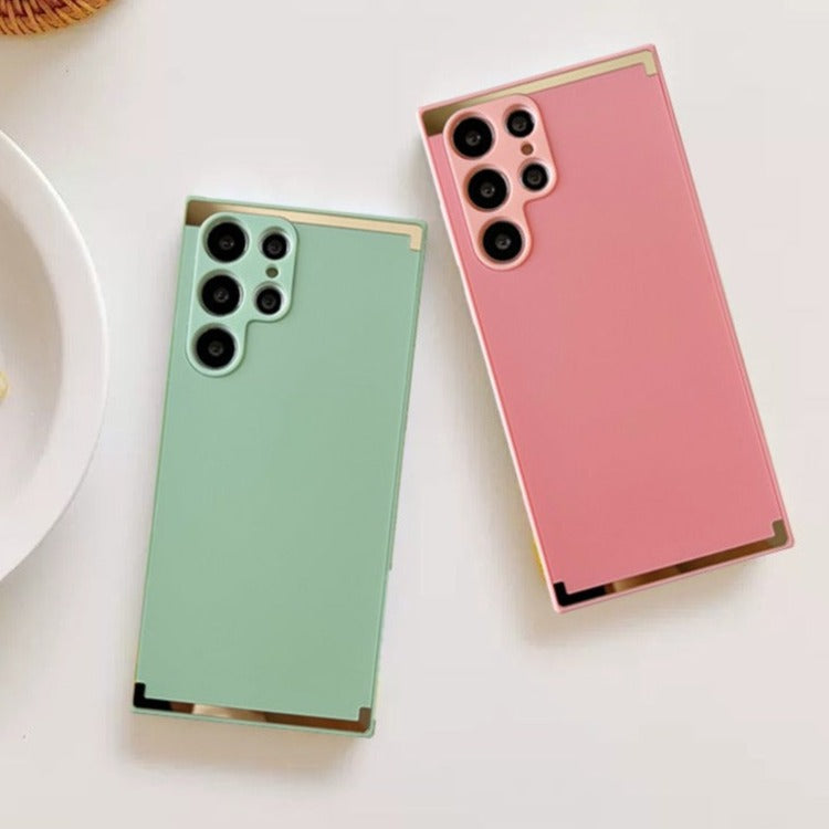 Square Gold Plated Soft Edges Case