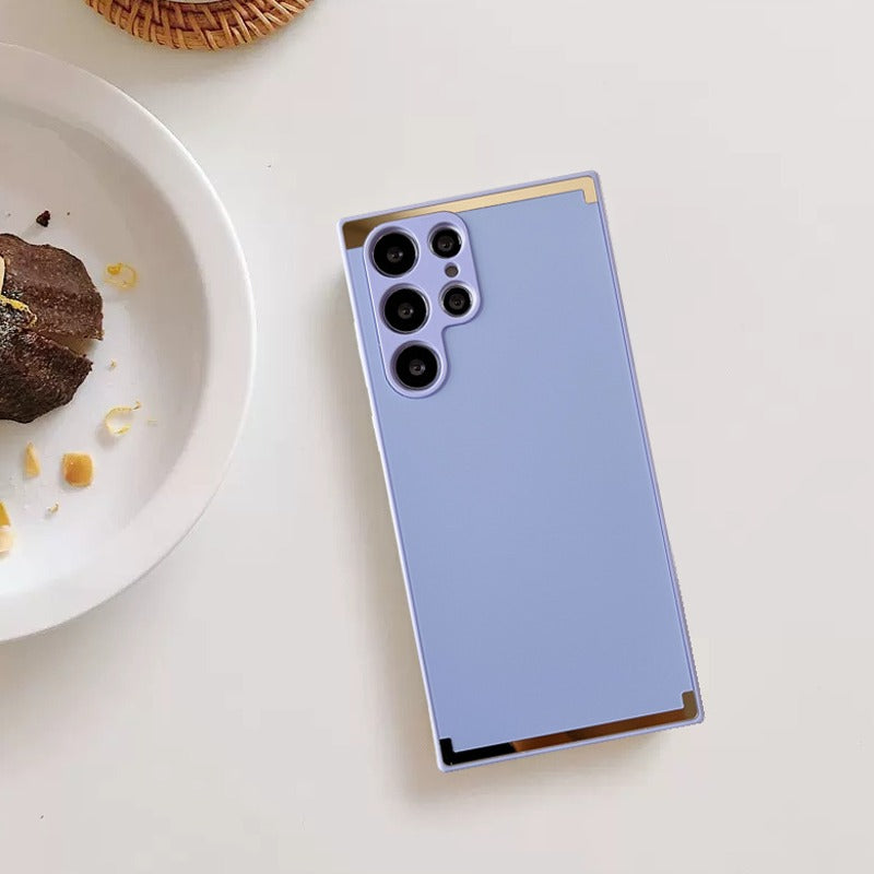 Square Gold Plated Soft Edges Case