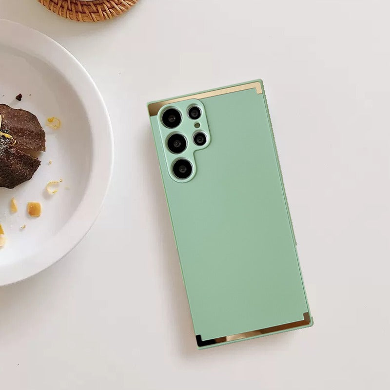 Square Gold Plated Soft Edges Case