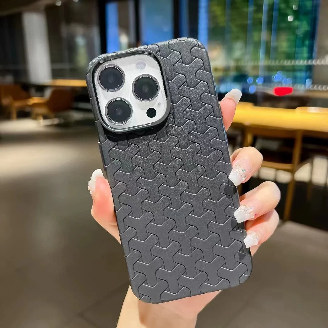 Dissipate Heat Woven Pattern Case - iPhone