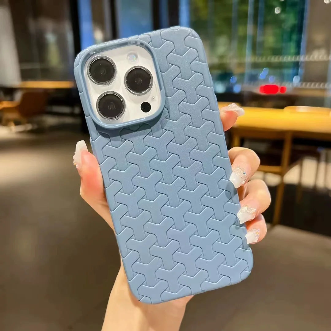 Dissipate Heat Woven Pattern Case - iPhone