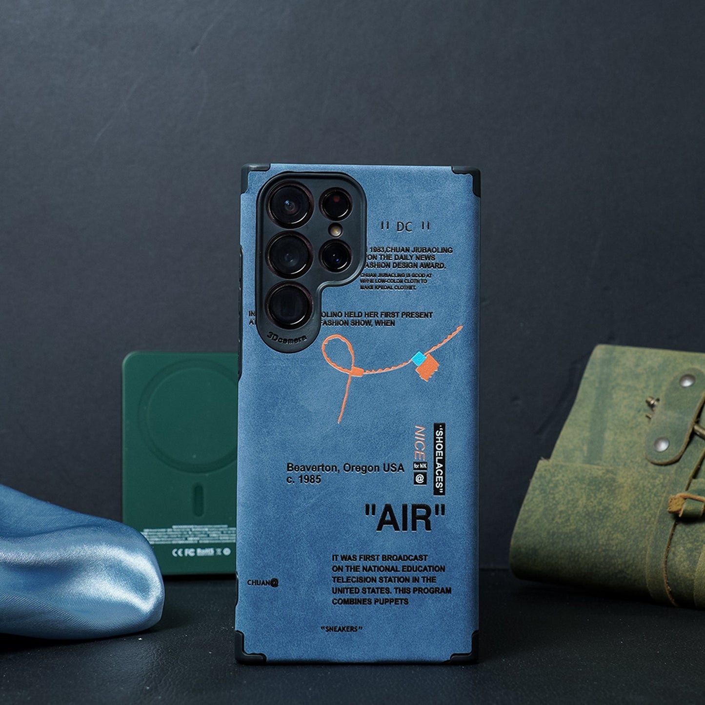 Galaxy S22 Series Sneaker Label Leather Edge Case