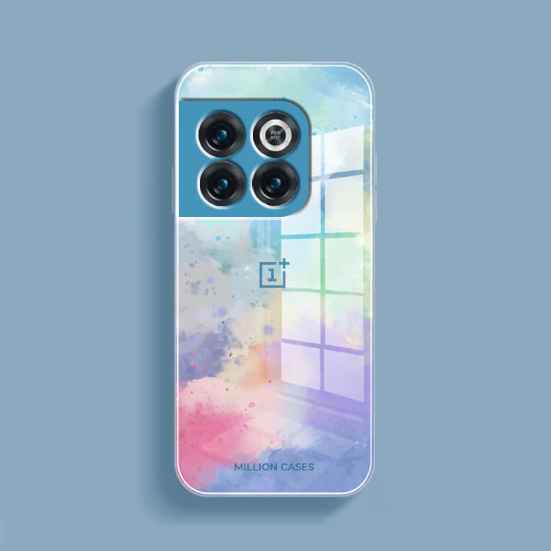 Watercolor Splatter Glass Back Case - OnePlus