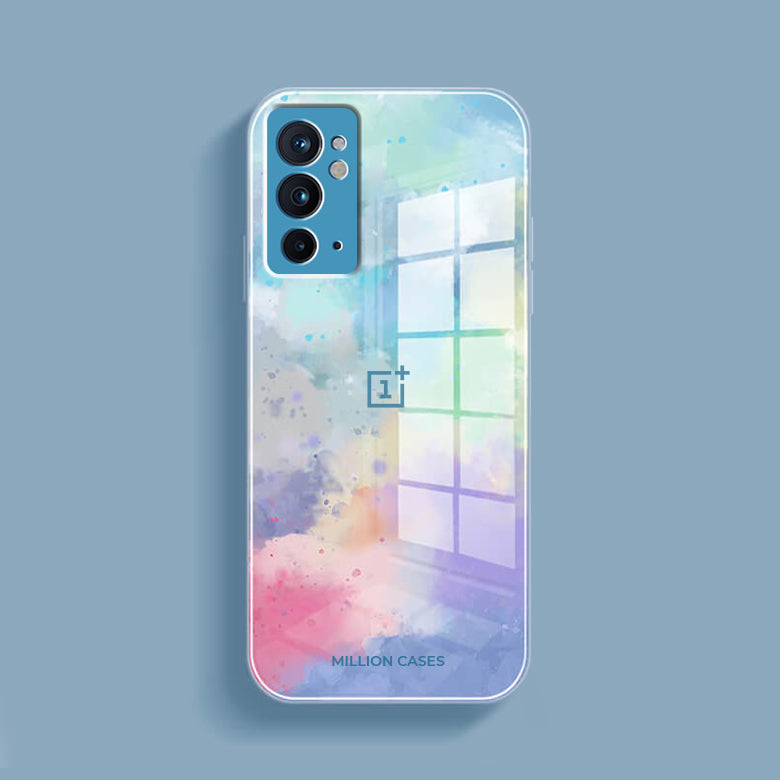 Watercolor Splatter Glass Back Case - OnePlus