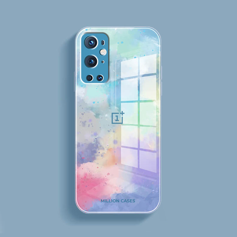 Watercolor Splatter Glass Back Case - OnePlus