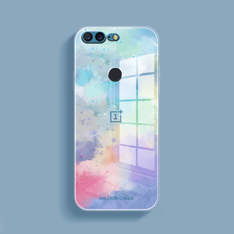 Watercolor Splatter Glass Back Case - OnePlus