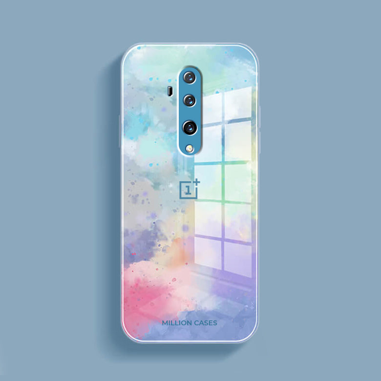 Watercolor Splatter Glass Back Case - OnePlus