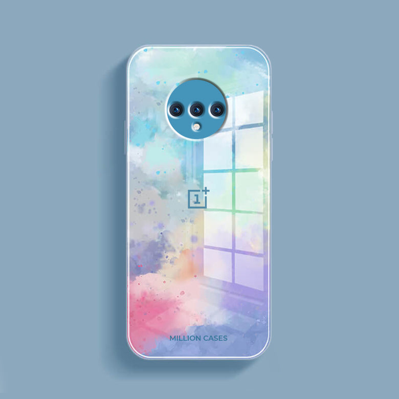 Watercolor Splatter Glass Back Case - OnePlus