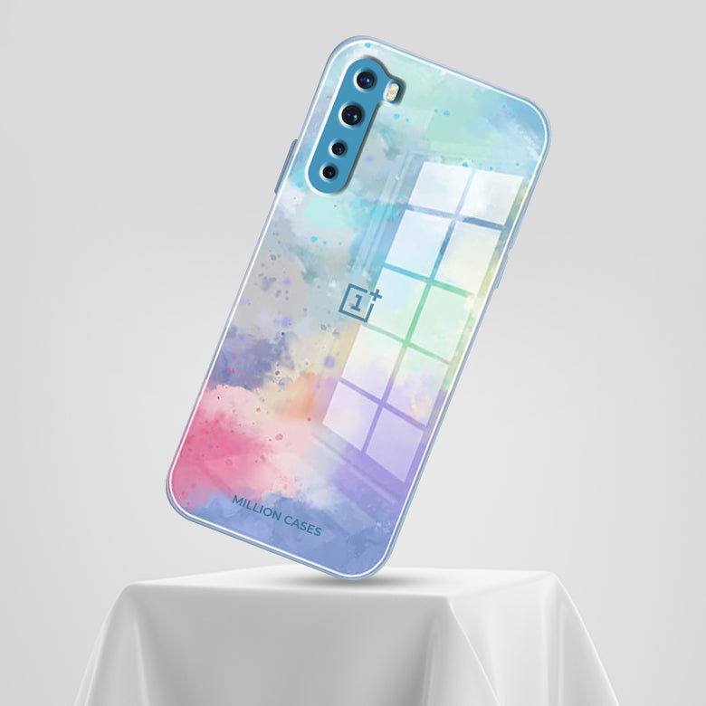 Watercolor Splatter Glass Back Case - OnePlus