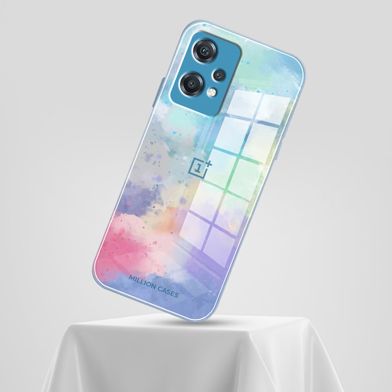 Watercolor Splatter Glass Back Case - OnePlus