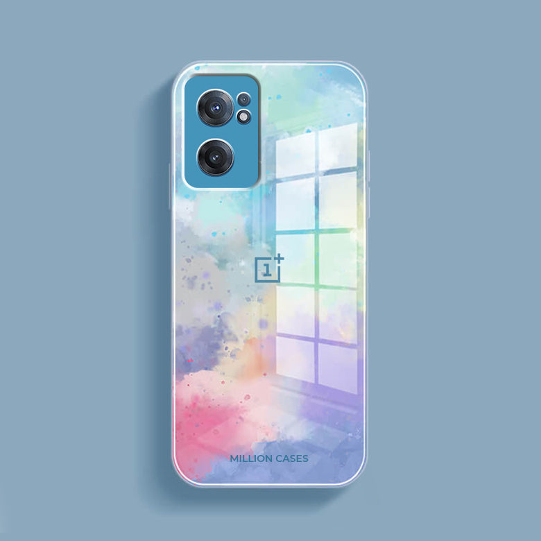 Watercolor Splatter Glass Back Case - OnePlus