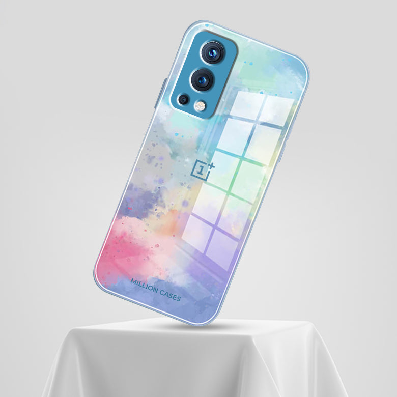 Watercolor Splatter Glass Back Case - OnePlus