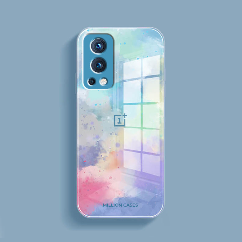 Watercolor Splatter Glass Back Case - OnePlus