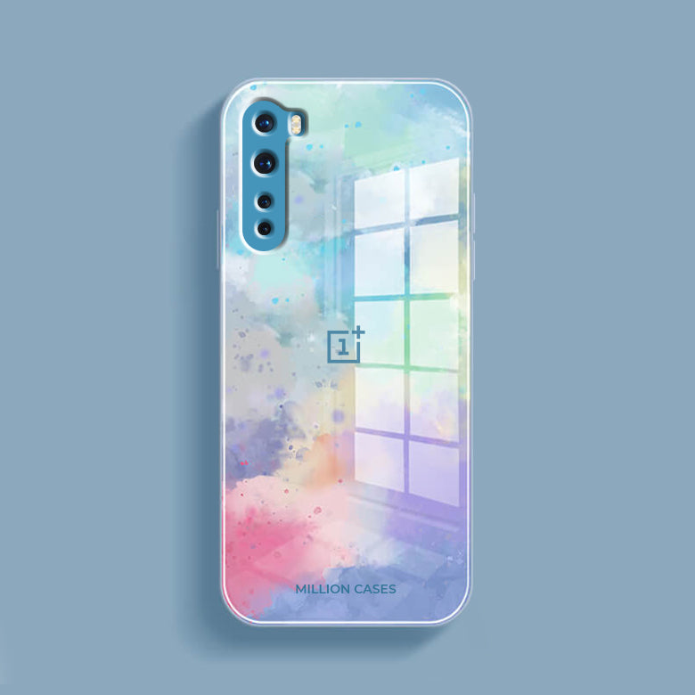 Watercolor Splatter Glass Back Case - OnePlus