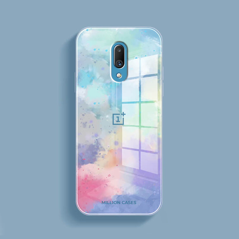 Watercolor Splatter Glass Back Case - OnePlus