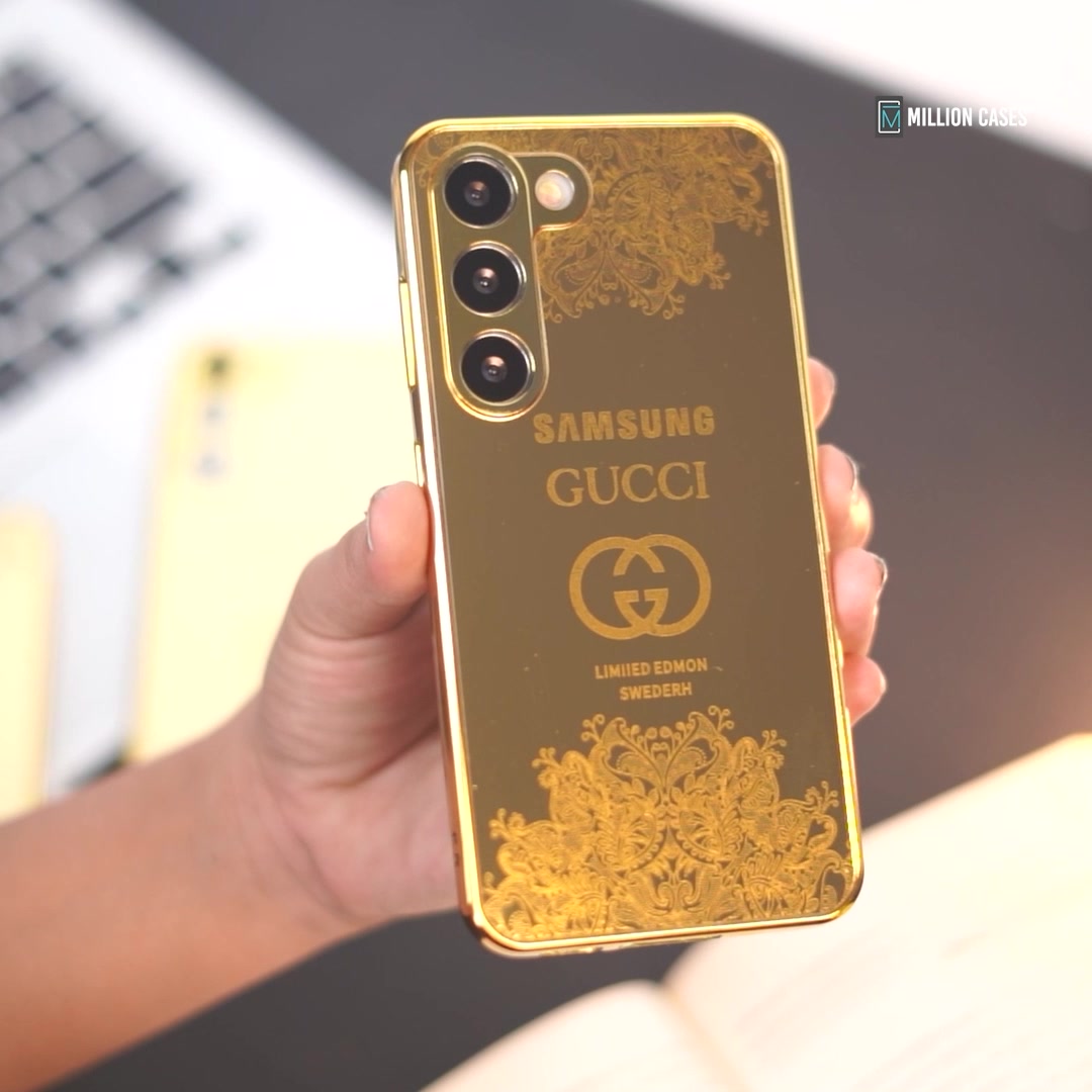 Galaxy S21 FE Crafted Gold Luxurious Camera Protective Case