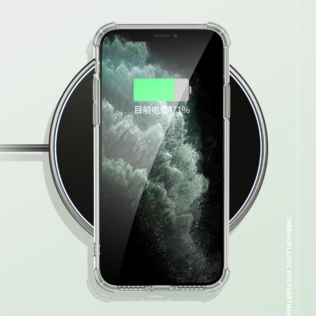 iPhone 11 Pro Max Anti Knock Clear Case With Tempered Glass