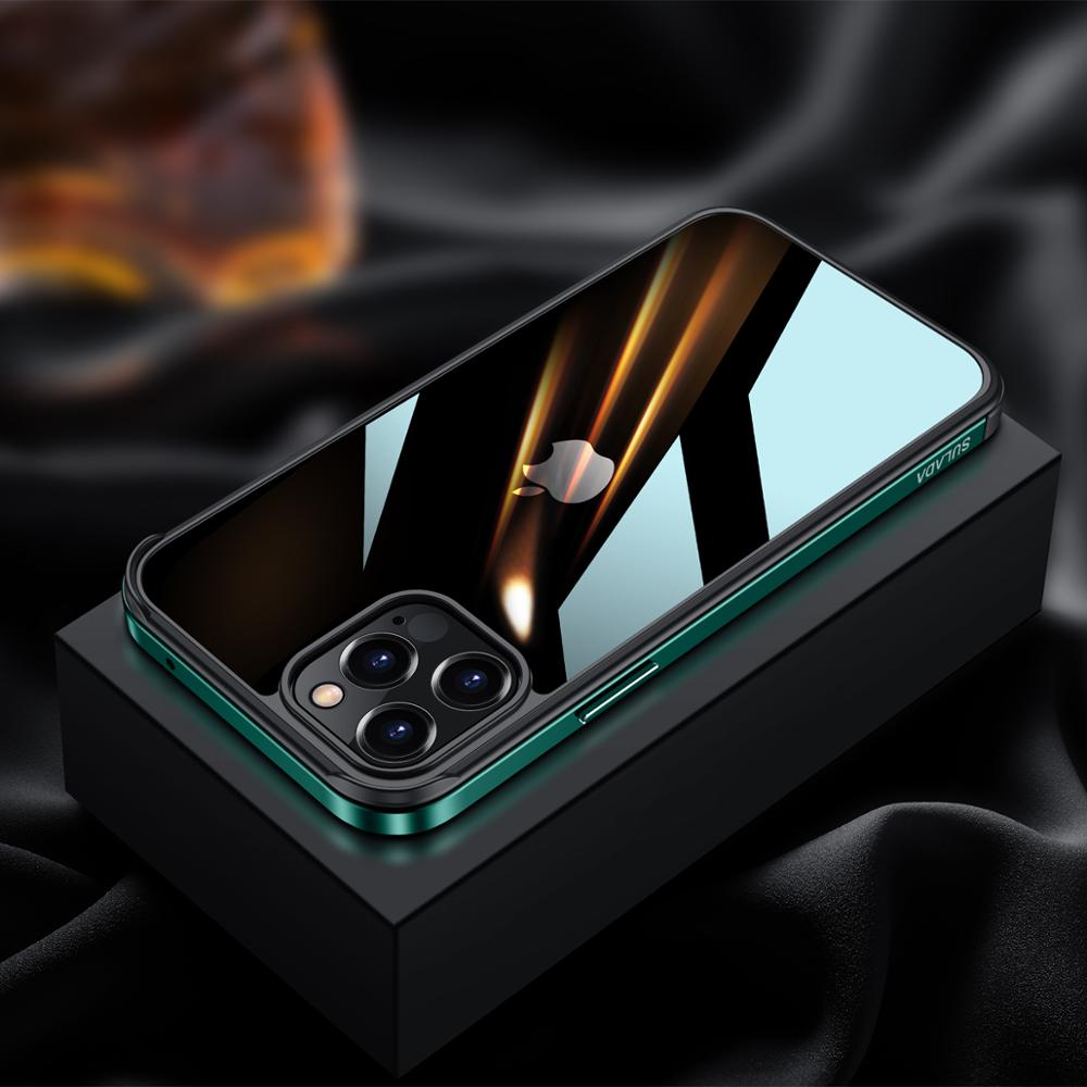 Luxury Square Metal Frame Case - iPhone