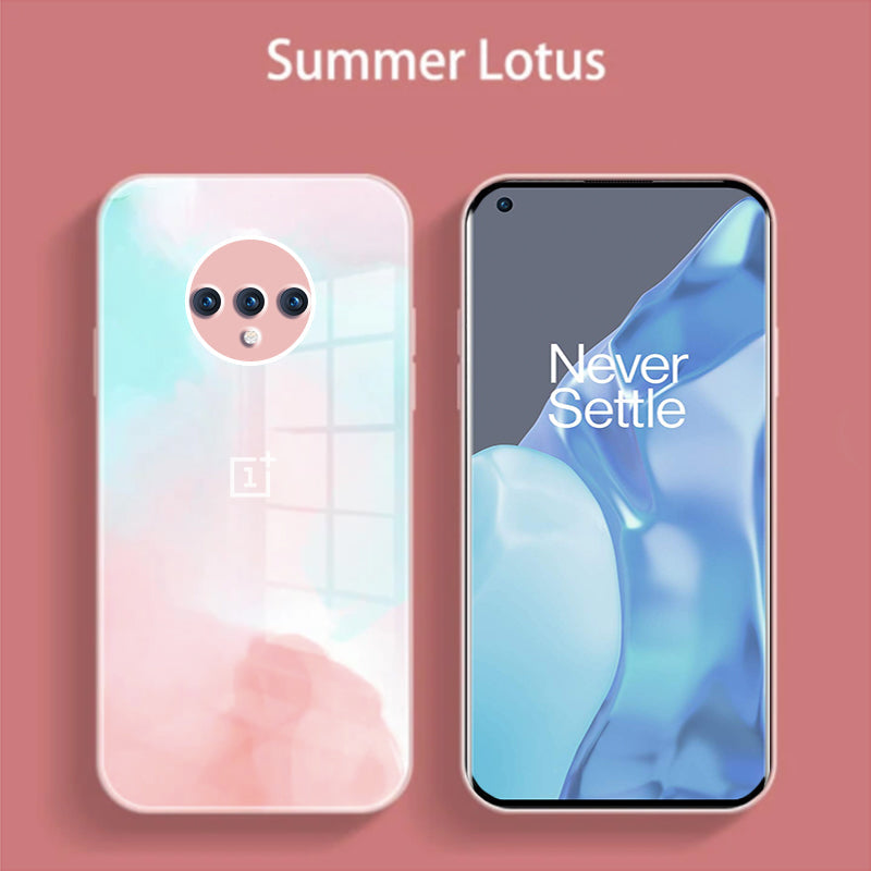 OnePlus 7T Colorful Wave Glass Phone Case