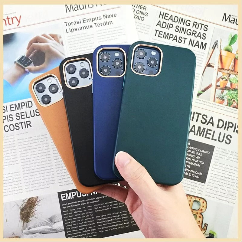iPhone 12 Pro Max Luxury Genuine Leather Case
