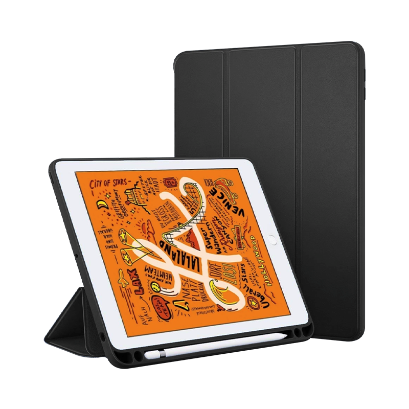 Lightweight Smart Flip Cover Stand with Pen Slot for iPad