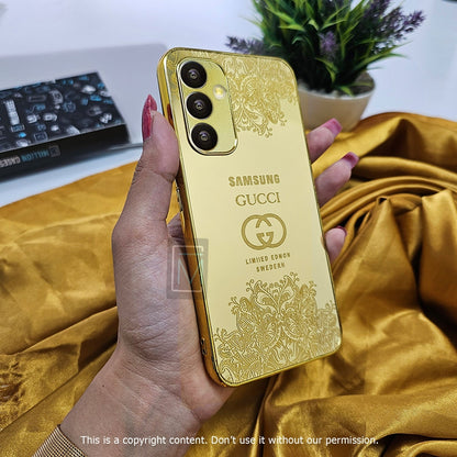 Galaxy A72 Crafted Gold Luxurious Camera Protective Case