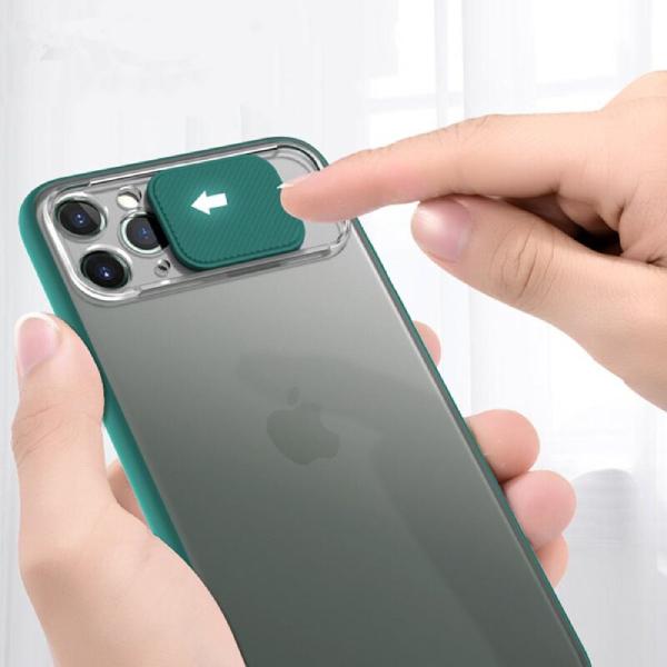 iPhone 12 Series Camera Lens Slide Protection Matte Case