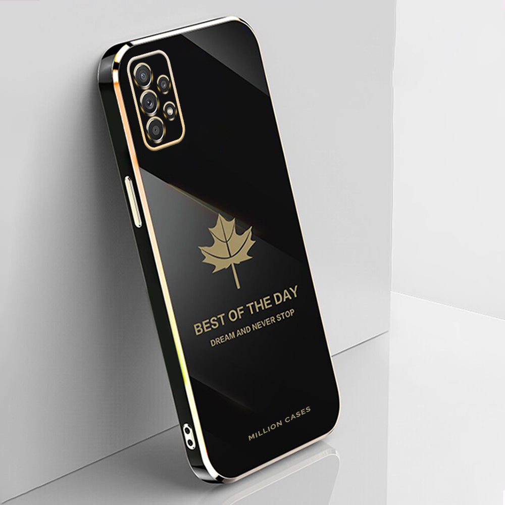 Galaxy A52/A52s Electroplating Mapple Leaf Soft Case