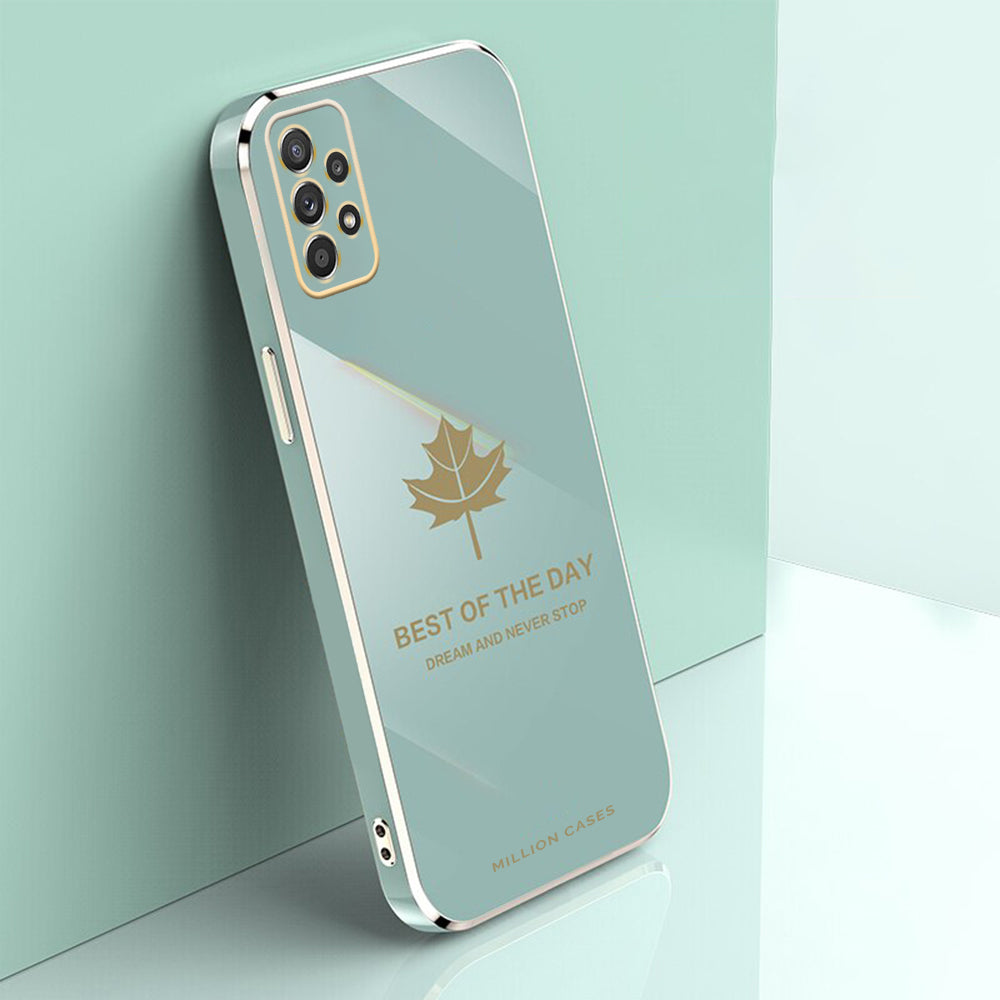 Galaxy A52/A52s Electroplating Mapple Leaf Soft Case