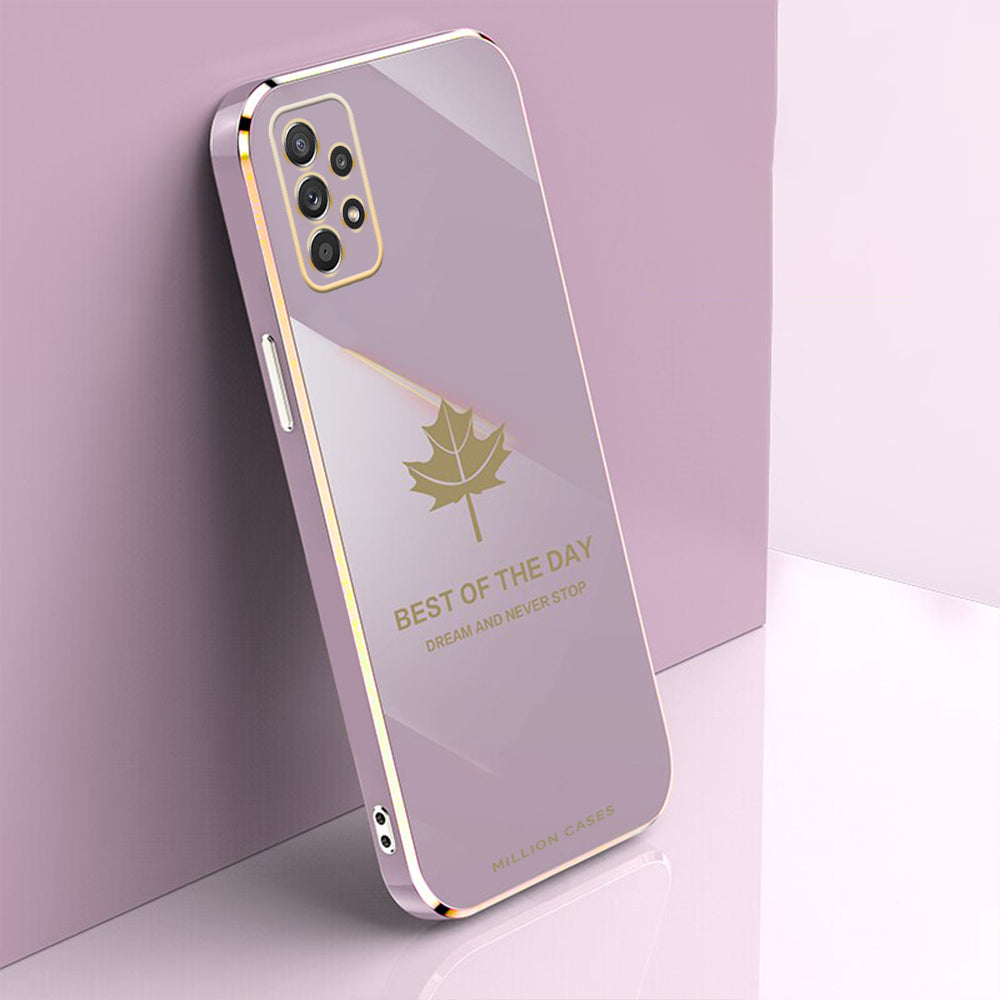 Galaxy A52/A52s Electroplating Mapple Leaf Soft Case